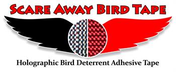 Scare Away Bird Tape - Holographic Bird Deterrent Ahesive Tape